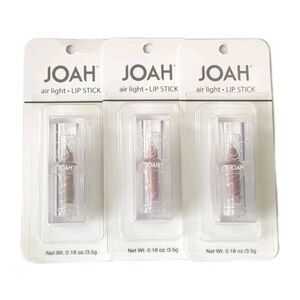 Joah Air Light Lipstick Set (3) Long-Lasting Hydrating Satin Vegan Lightweight